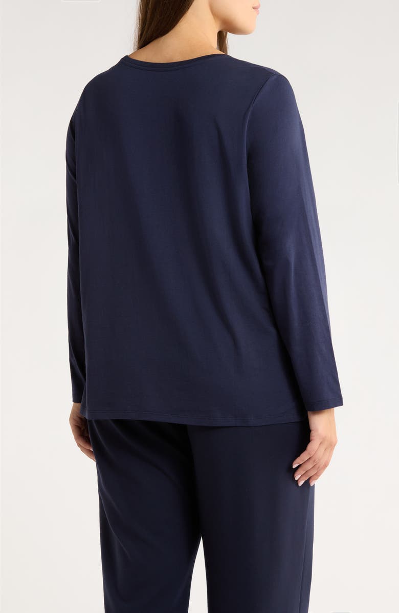 Eileen Fisher Boxy Organic Cotton Top, Alternate, color, Ink