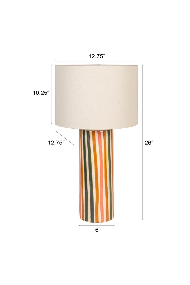 Table Lamp with Shade, Alternate, color, Orange