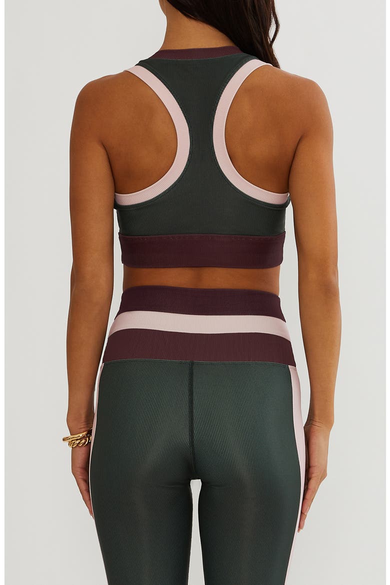 Gwen Ribbed Colorblock Sports Bra, Alternate, color, WILD BERRY COLORBLOCK