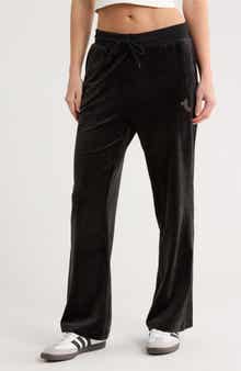 True Religion Velour Straight Leg Pants