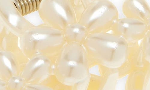 Capelli New York Kids' 3-pack Pearly Bead Hair Claw Clips In Ivory