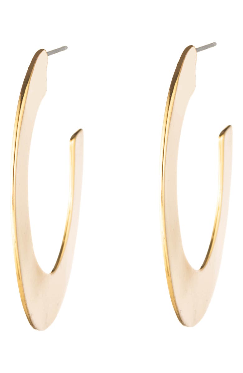 Alexis Bittar Liquid Metal Orbit Hoop Earrings, Main, color, 