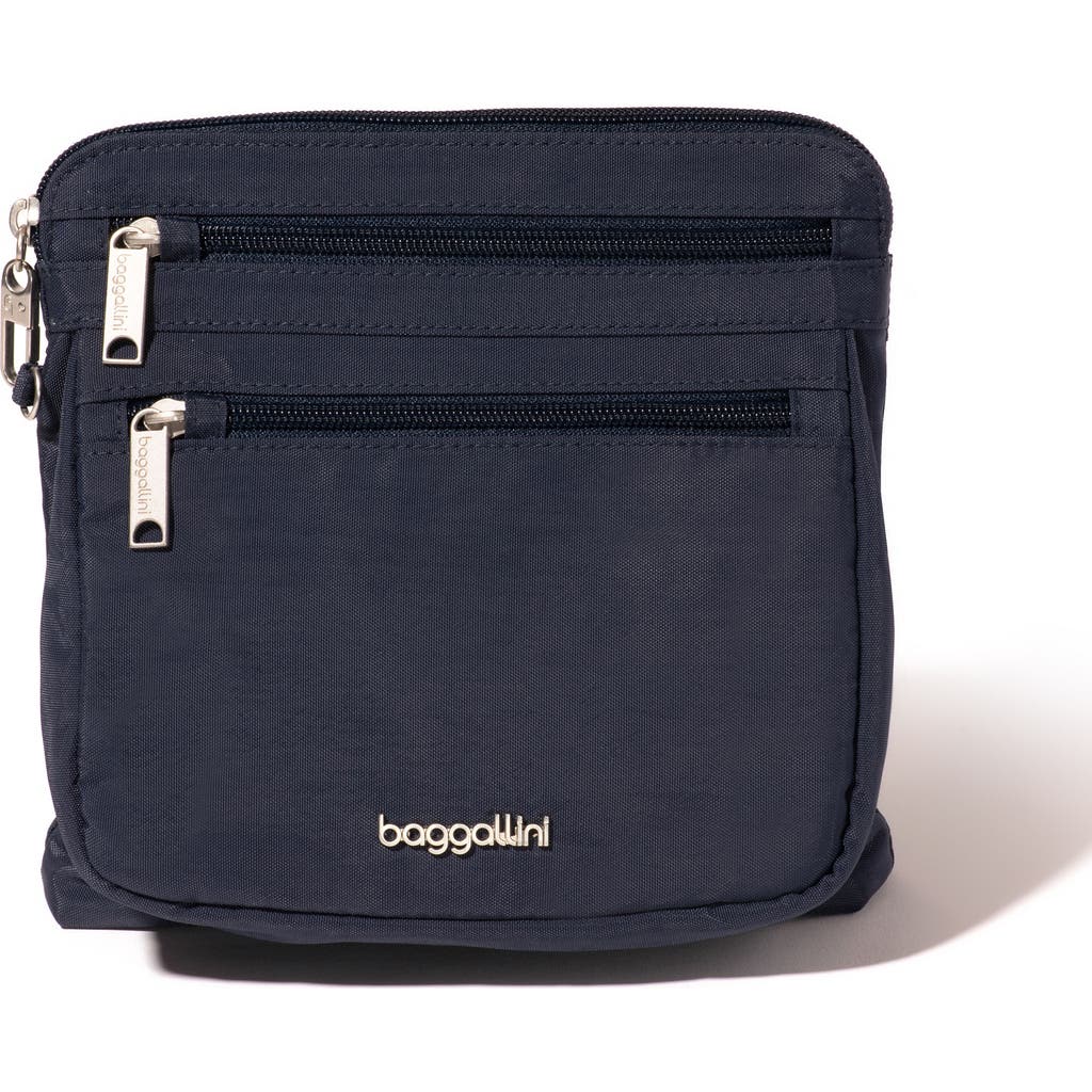 Baggallini Securtex Anti-theft Crossbody Bag In Blue