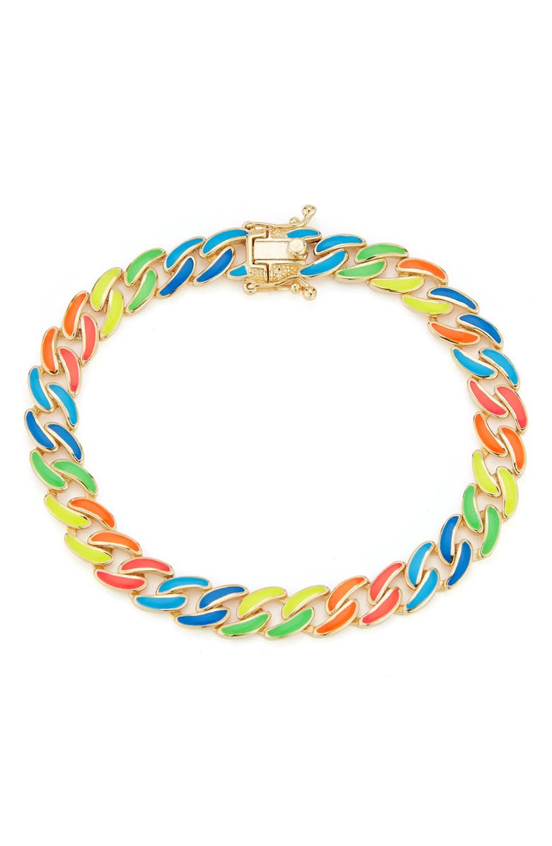 SPHERA MILANO 14k Yellow Gold Vermeil Chain Bracelet, Main, color, Yellow Gold