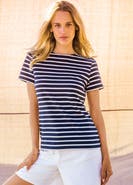 Saint James ETRILLE II - Short Sleeve Breton Stripe Tee