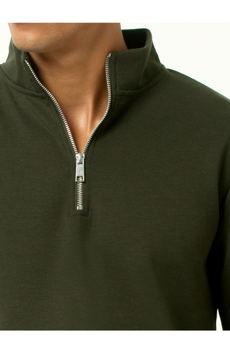 Single Stitch Classic 1/4 Zip Sweatshirt, Alternate, color, Olive