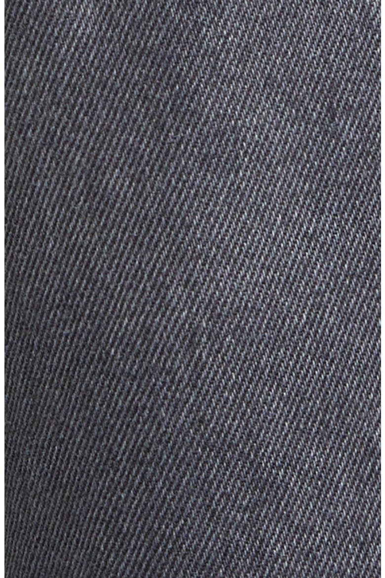 Hotfix Thigh Slash Straight Leg Jeans, Alternate, color, WASHED BLACK