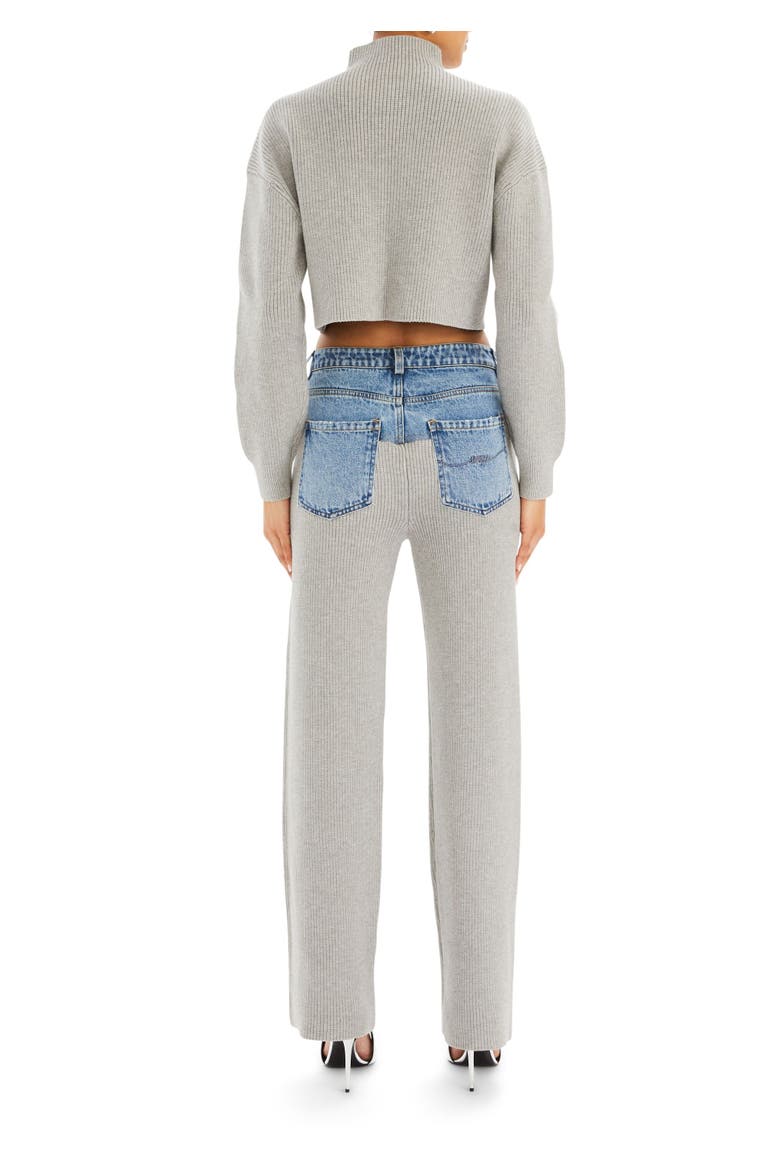 Carmen Mid Cropped Sweater, Alternate, color, Grey