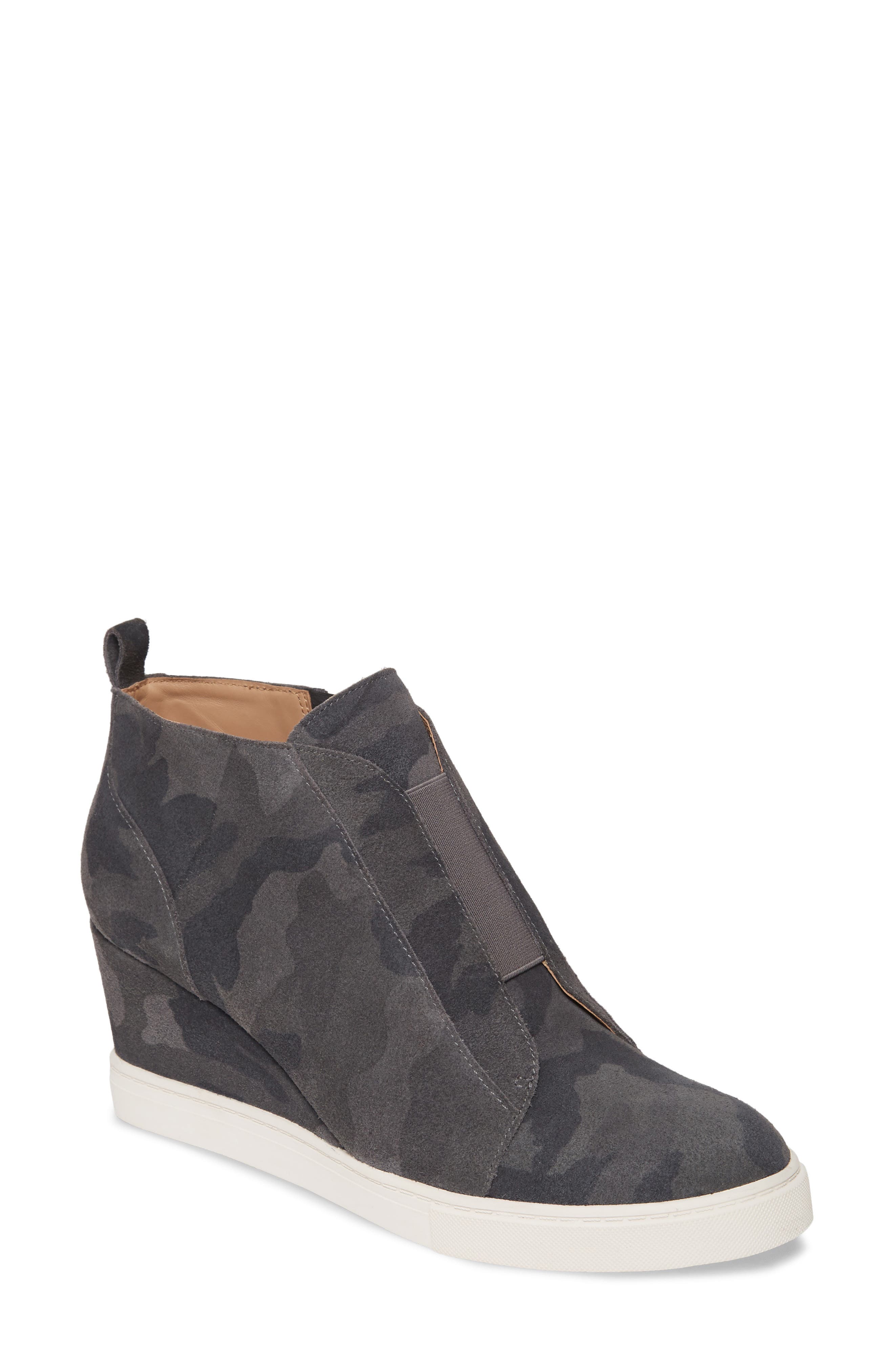 Felicia Wedge Sneaker, Main, color, BL/DK GRY