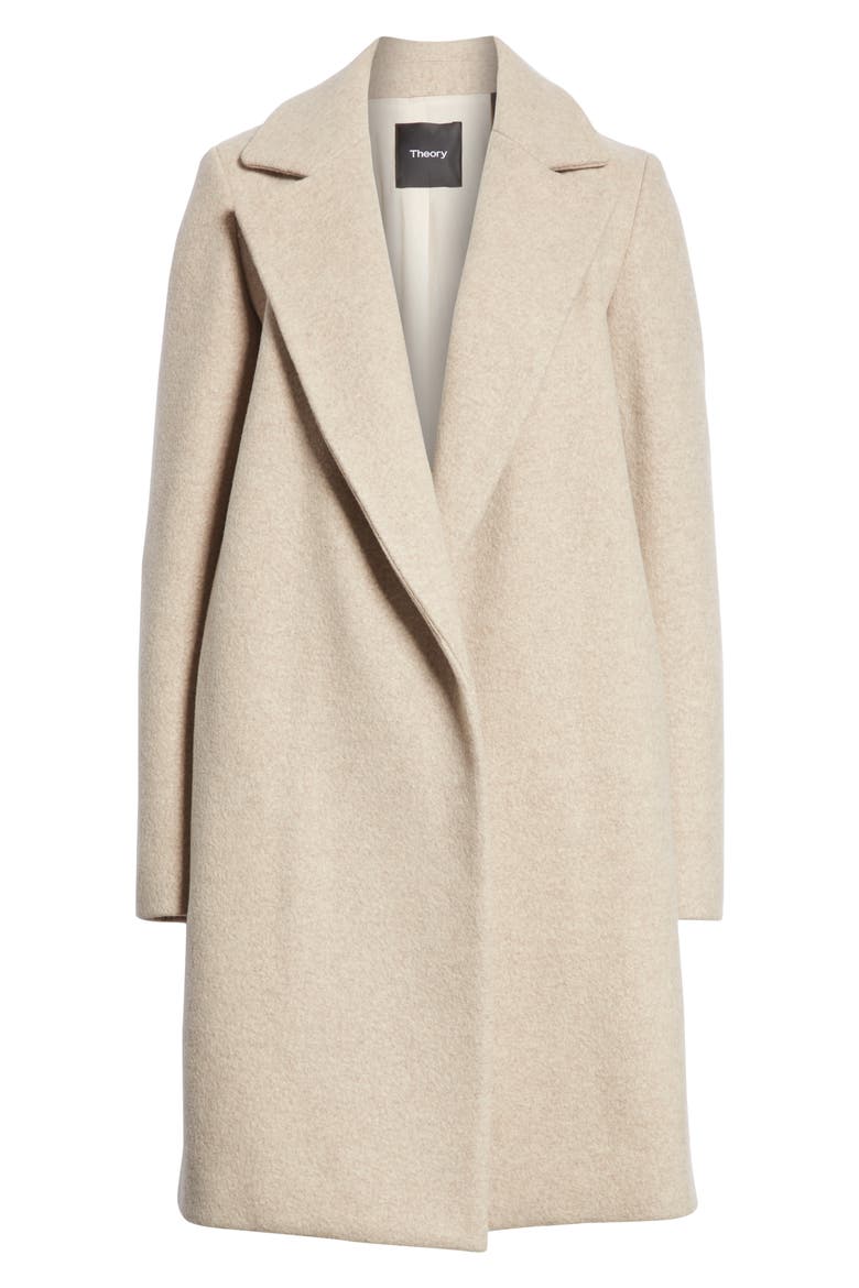 Clairene Hawthorne Wool Cashmere Coat, Alternate, color, OATMEAL MELANGE