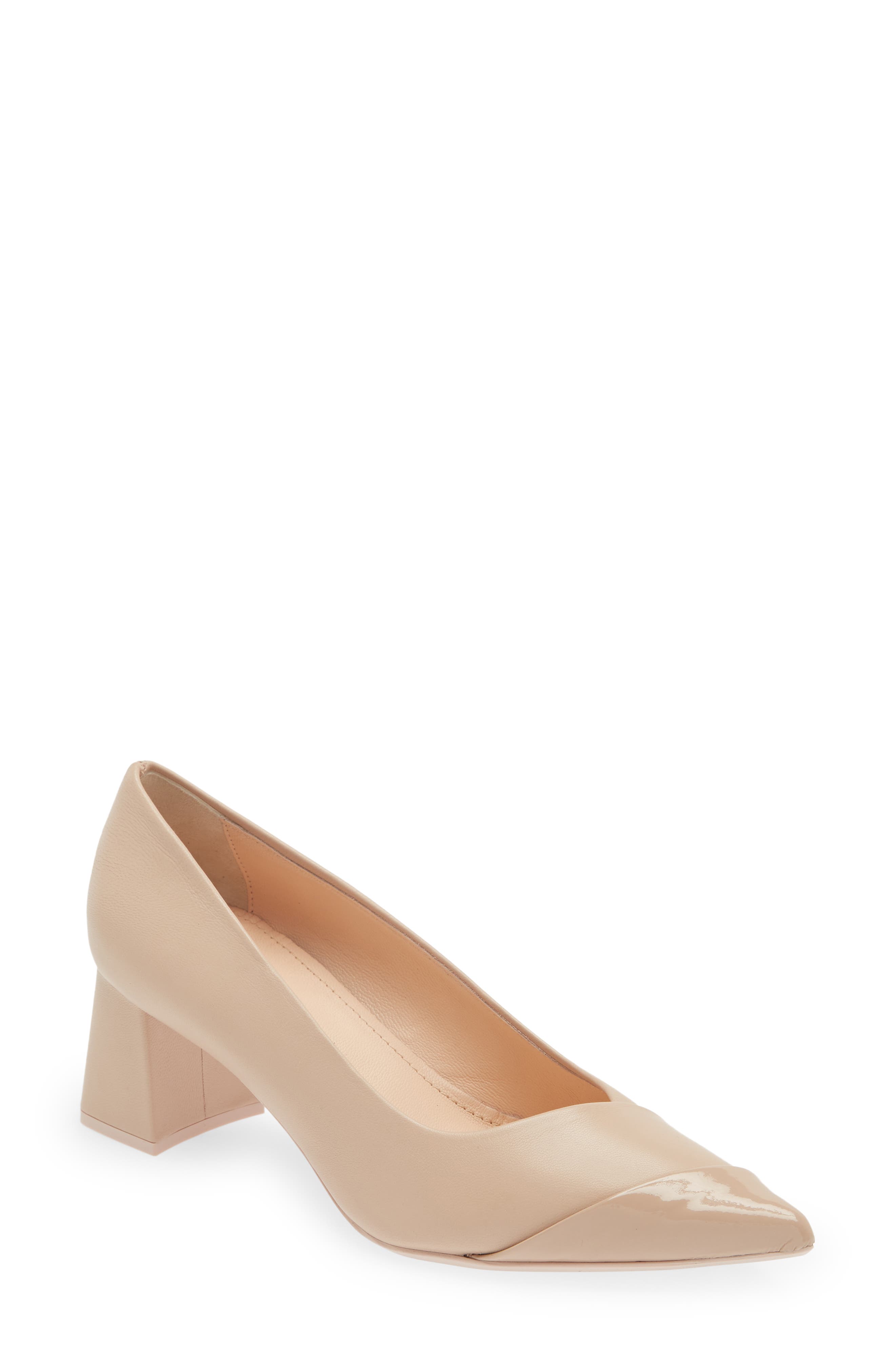 Stefy Block Heel Pointed Toe Pump, Main, color, BASIC-GHIBLI