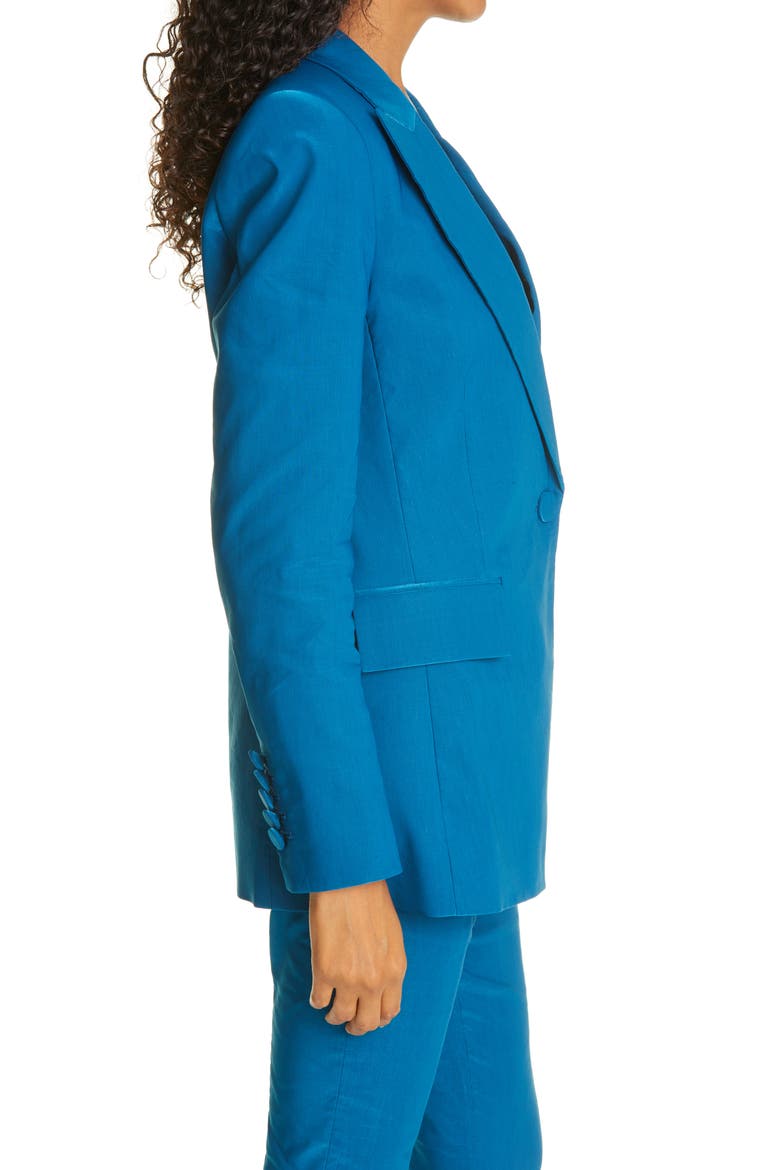 Long & Lean Dickey Jacket, Alternate, color, CERULEAN