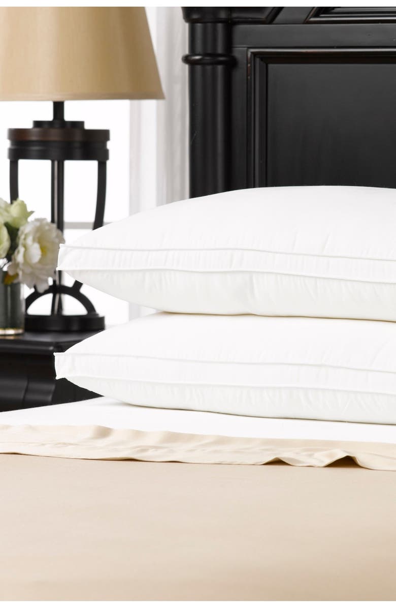 ELLA JAYNE HOME Gusseted Micro-fiber Fine Gel Fiber Pillow - Pack of 2, Alternate, color, 