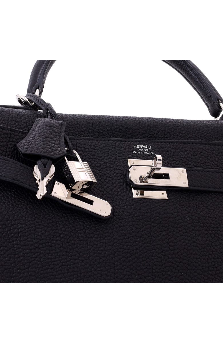 Pre-Owned Hermes Kelly Handbag Black Togo with Palladium Hardware 32, Alternate, color, Noir