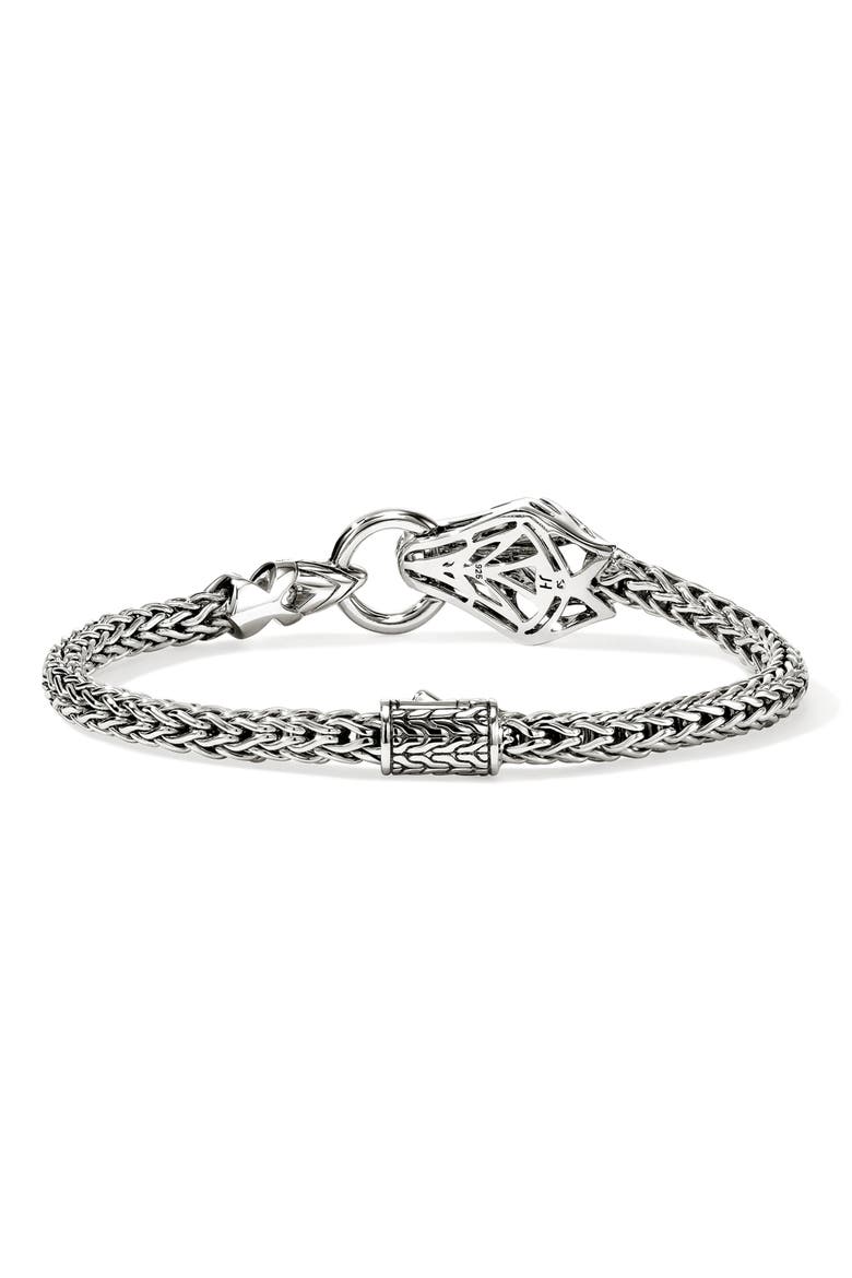 Naga Bracelet, Alternate, color, SILVER