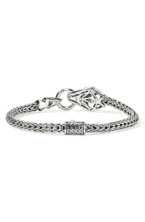 John Hardy Sterling Silver Dragon Diamond Bracelet In Gray
