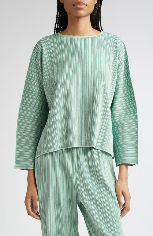 Pleats Please Issey Miyake A-POC Pleated Top in Apple Green  product