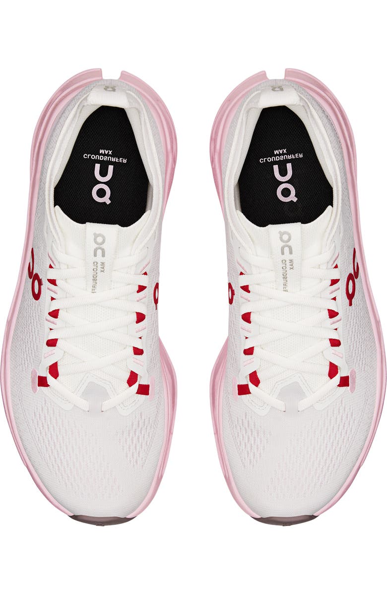 On Cloudsurfer Max Running Sneaker, Alternate, color, Ivory/ Peony