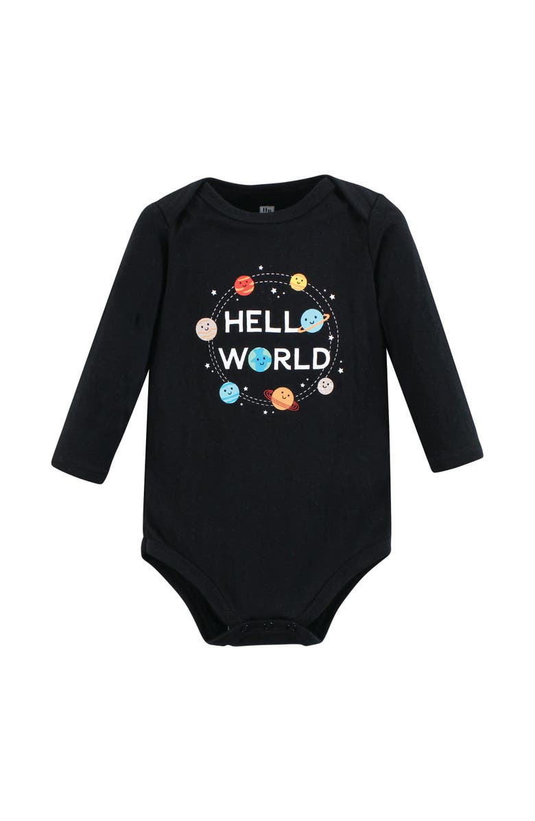 Hudson Baby Cotton Long-Sleeve Bodysuits 7-Pack, Alternate, color, Moon And Back