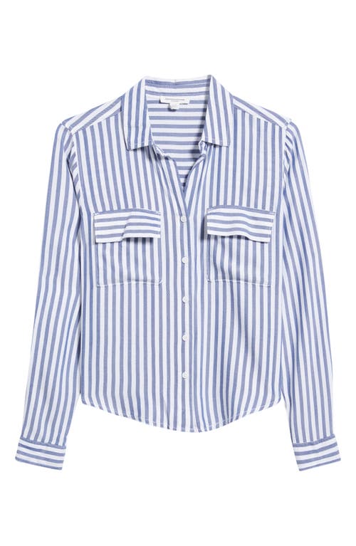 BEACHLUNCHLOUNGE BEACHLUNCHLOUNGE FALLON HIGH-LOW BUTTON-UP SHIRT 