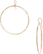 Nashelle Signature Large Hammered Hoop Earrings
