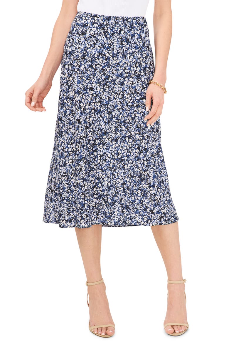 Chaus Floral Bias Cut Midi Skirt, Main, color,