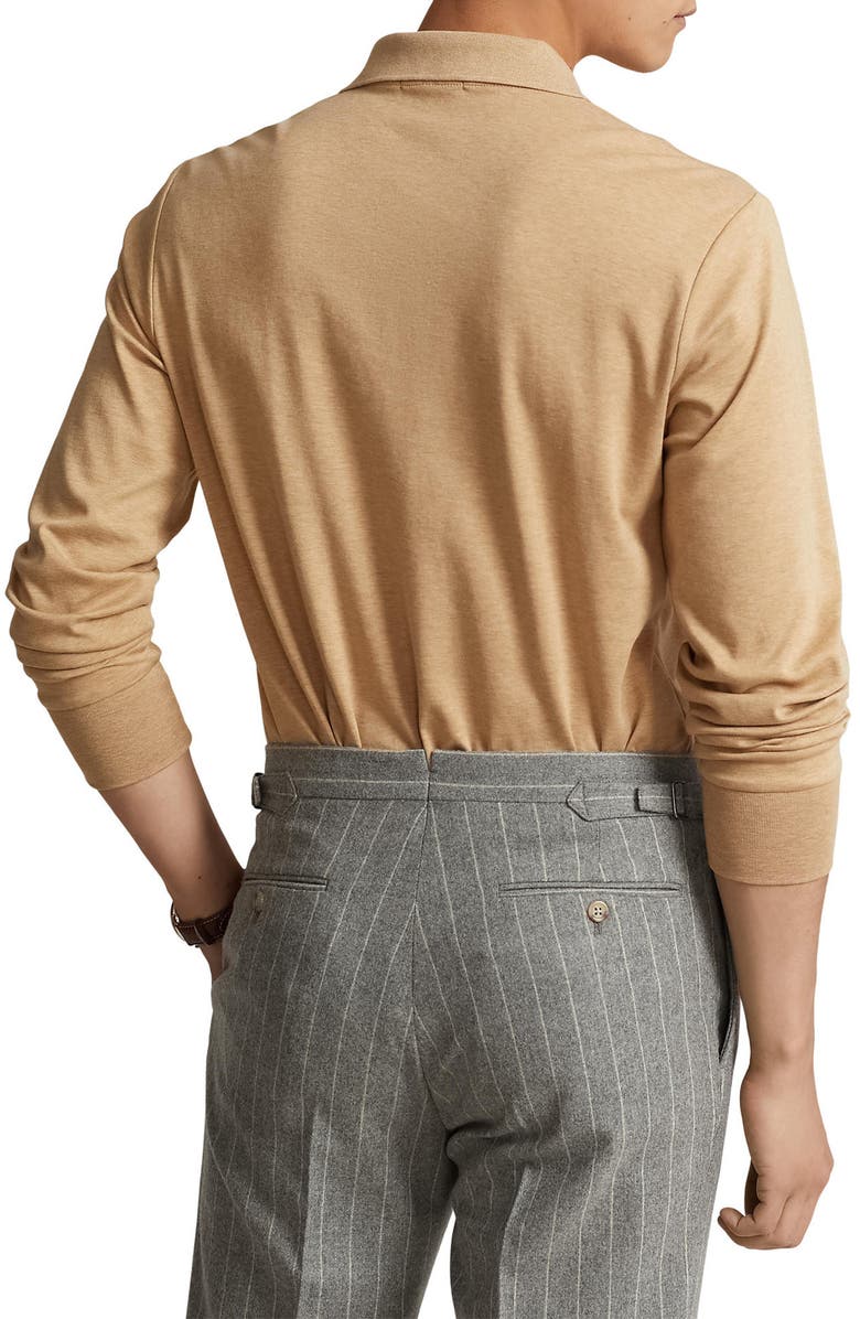 Polo Ralph Lauren Long Sleeve Pima Cotton Polo, Alternate, color, 