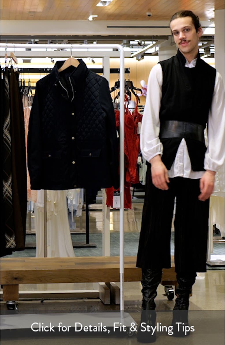 Mixed Media Quilted Jacket, sales video thumbnail