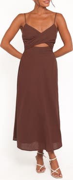 Petal & Pup Elvina Cutout Midi Dress