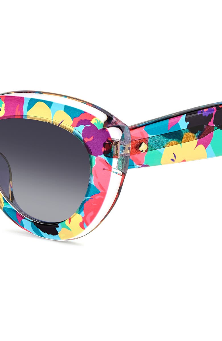 Kate Spade 50mm capri cat eye sunglasses, Alternate, color, Clear Multi