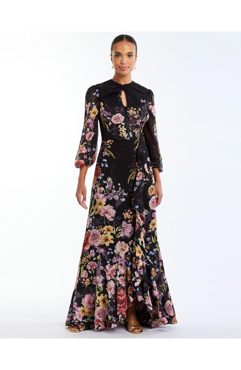 Mestiza New York Ophelia Chiffon Gown, Main, color, Twilight Florals