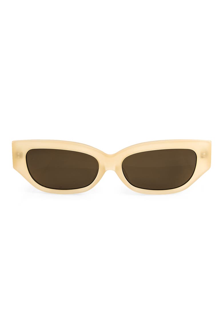 Lucia 55mm Polarized Cat Eye Sunglasses, Main, color, HONEY