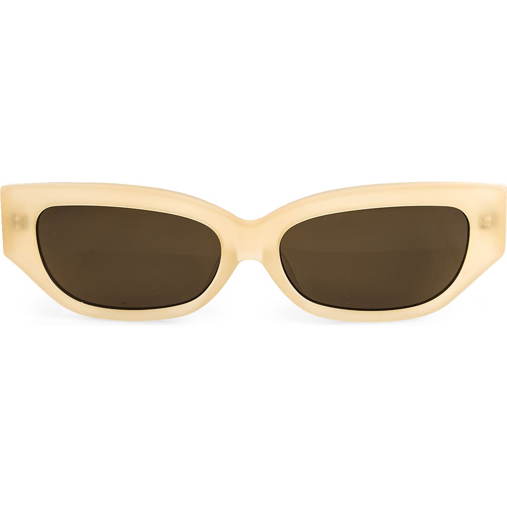 AQS Lucia 55mm Polarized Cat Eye Sunglasses in Honey at Nordstrom Rack