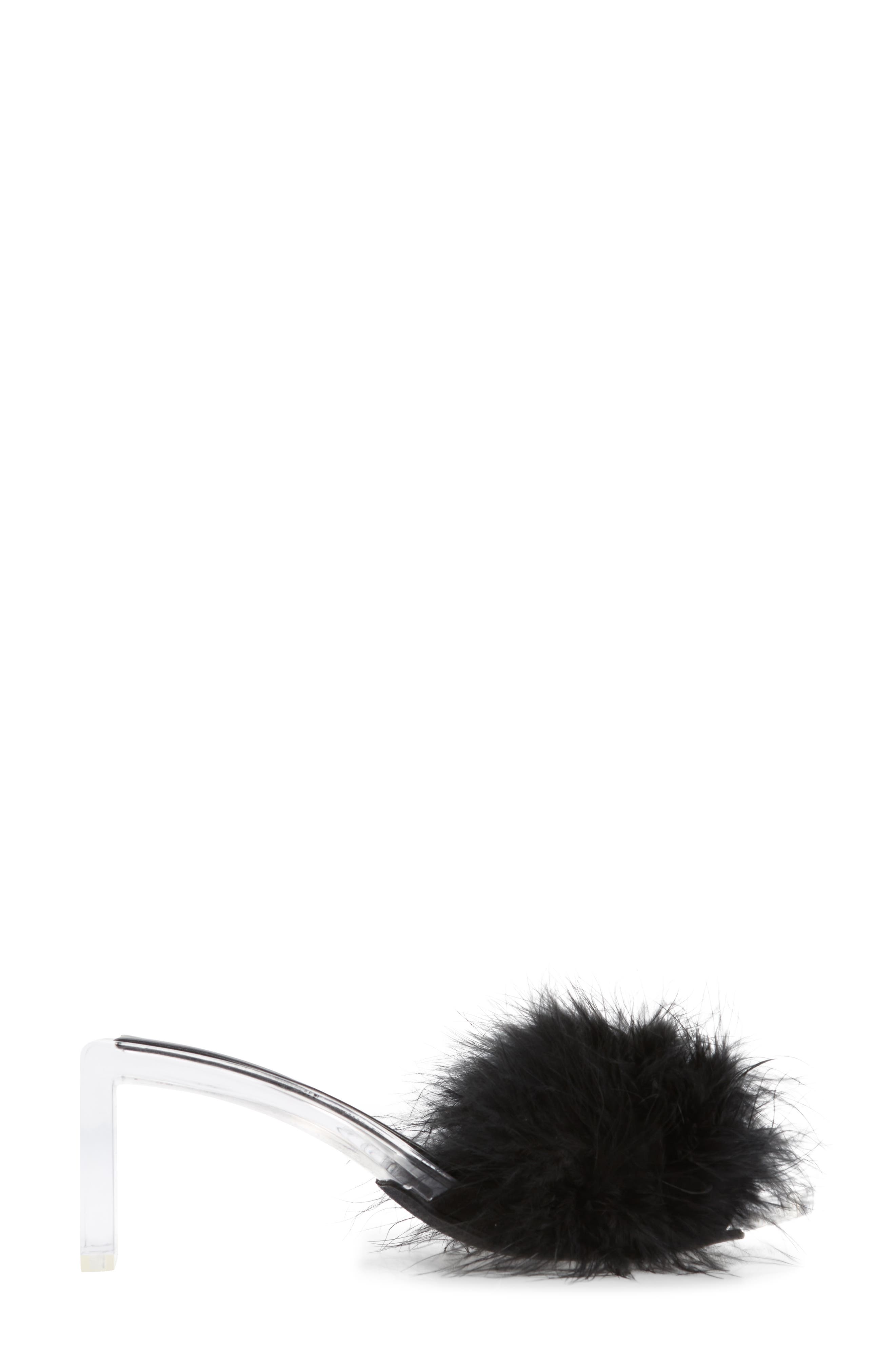 Jeffrey Campbell Luxuries Feather Sandal, Alternate, color, 