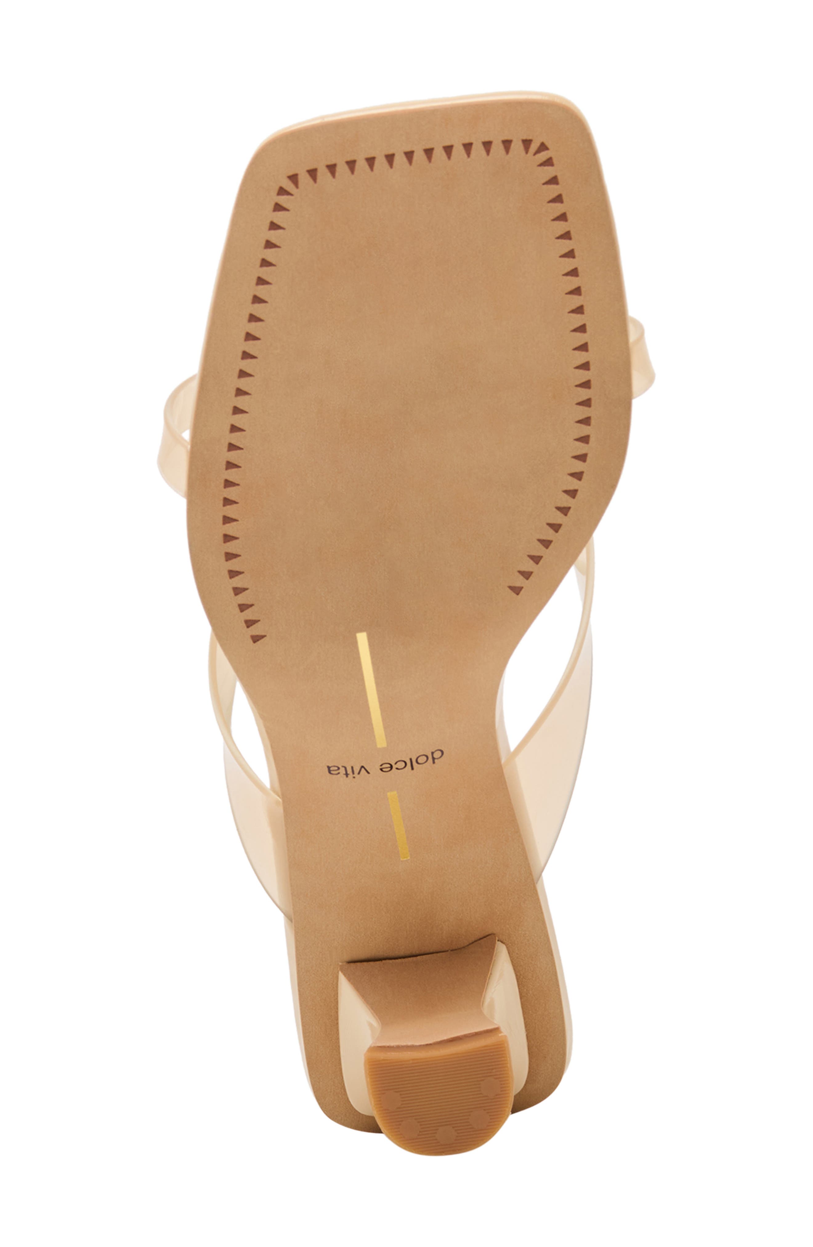 Brevel Vinyl Translucent Strap Sandal, Alternate, color, PRALINE JELLY