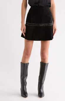 matty m. Suede Dome Skirt