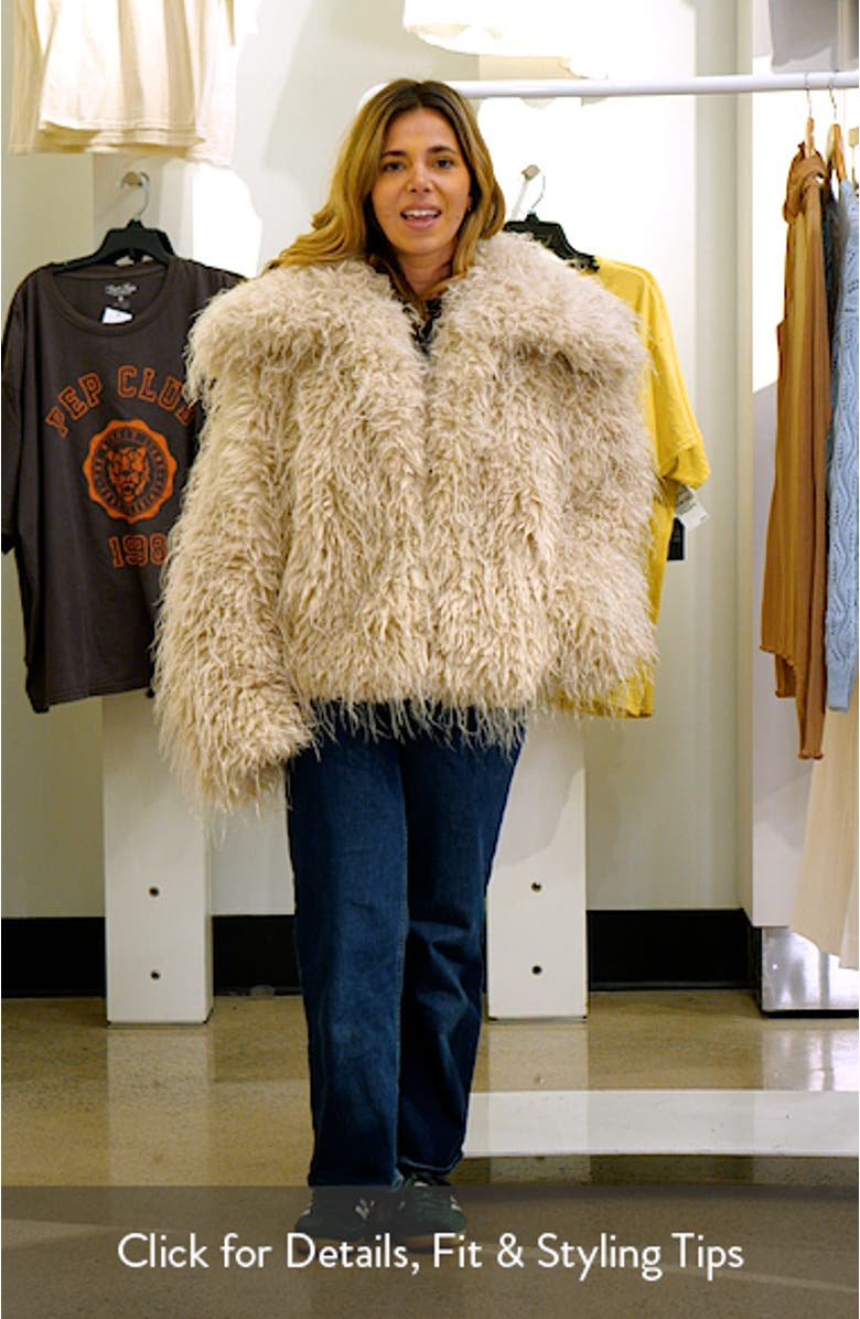 Moonlight Faux Fur Jacket, sales video thumbnail