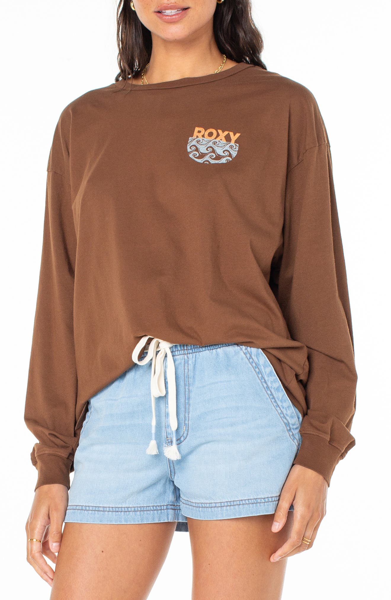 Roxy Chasing Sunsets Cotton Graphic T-Shirt