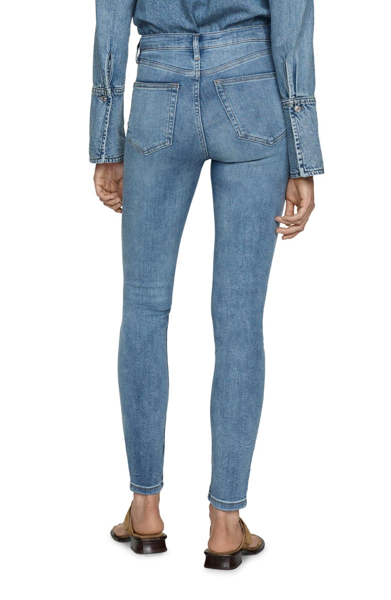 MANGO High Waist Skinny Jeans, Alternate, color, 