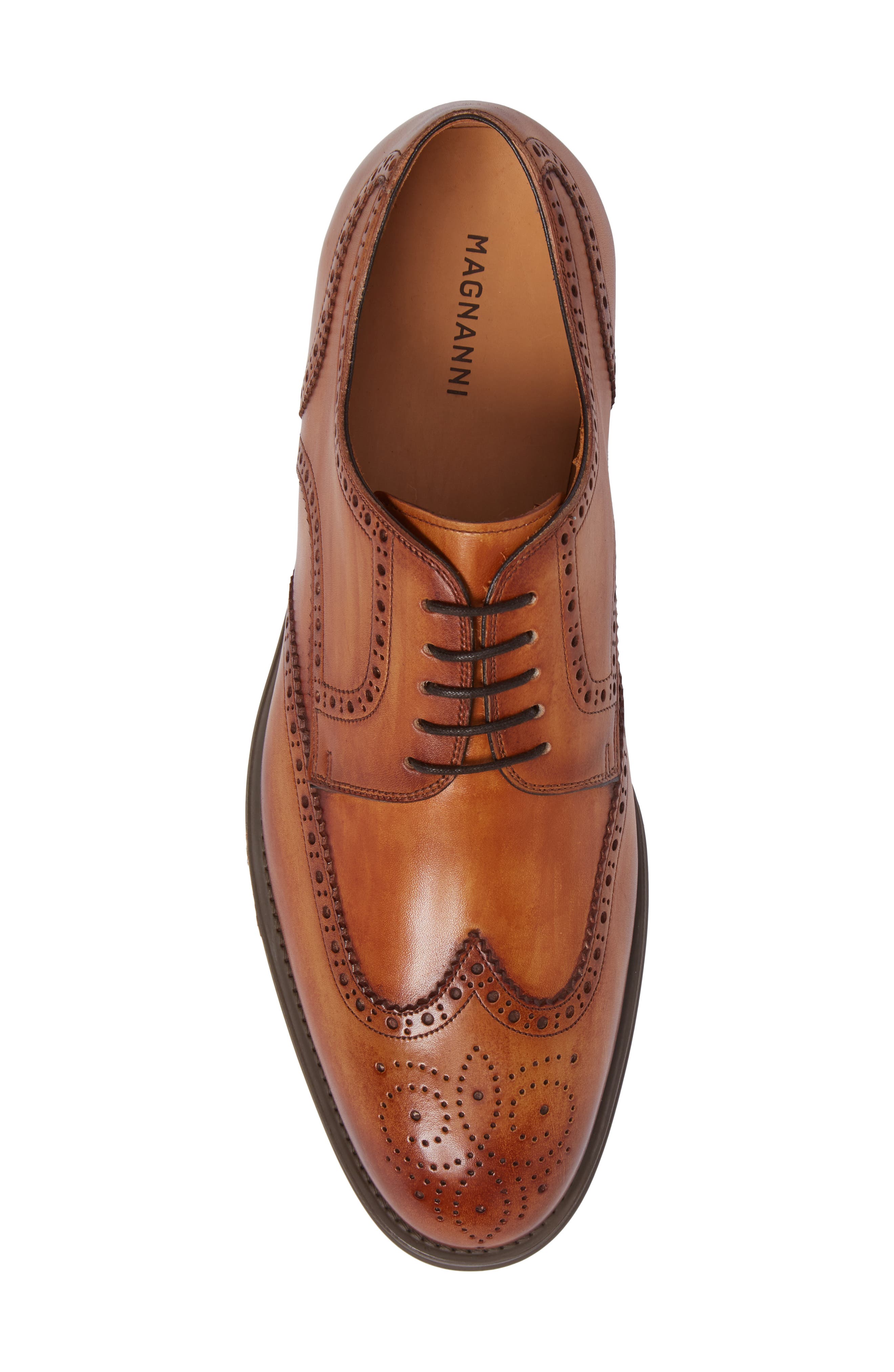 Diversa Tormo Wingtip Derby, Alternate, color, COGNAC LEATHER