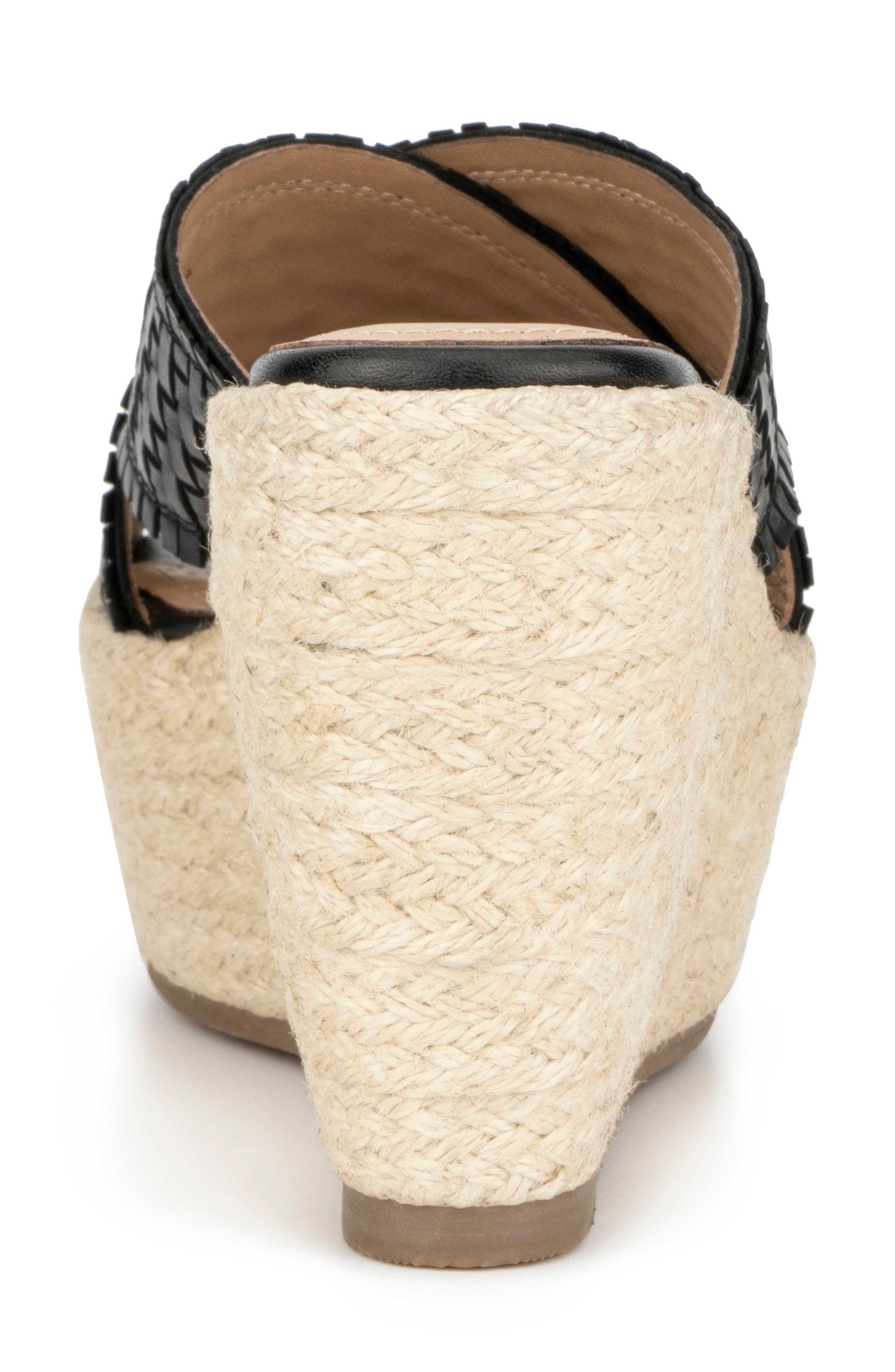 VINTAGE FOUNDRY Lorie Leather Espadrille Platform Wedge Sandal, Alternate, color, 