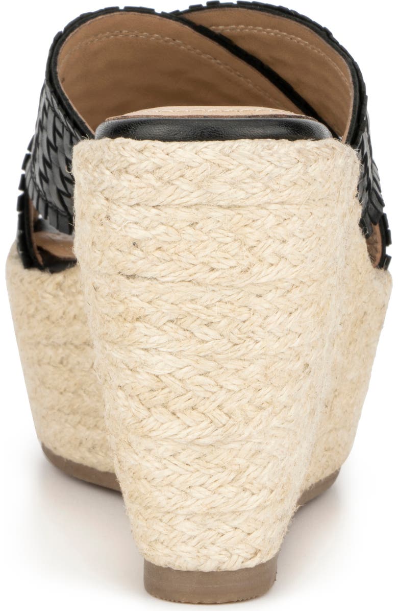 VINTAGE FOUNDRY Lorie Leather Espadrille Platform Wedge Sandal, Alternate, color,