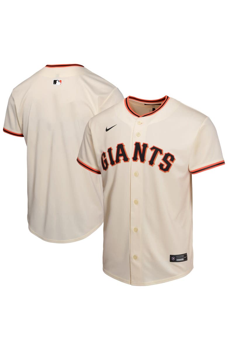 Nike Youth Nike Cream San Francisco Giants Home Game Jersey, Main, color, Cream