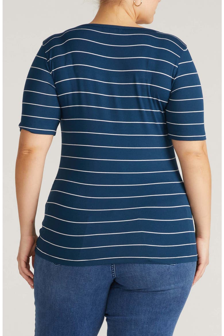 Foundation Short Sleeve Top, Alternate, color, TEAL BLUE
