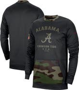 Nike Men's Nike Black/Camo Alabama Crimson Tide Military Appreciation Performance Pullover Sweatshirt