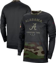 Nike Men's Nike Black/Camo Alabama Crimson Tide Military Appreciation Performance Pullover Sweatshirt
