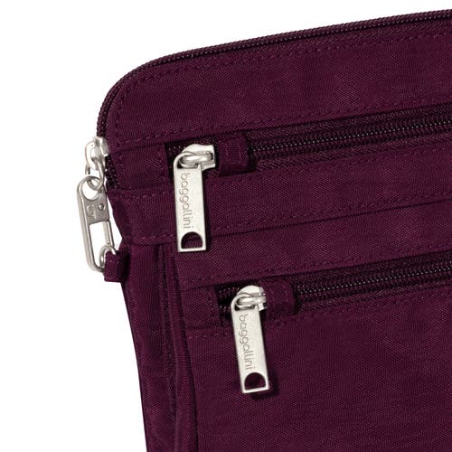 Baggallini Securtex Anti-theft Large Crossbody Bag In Purple