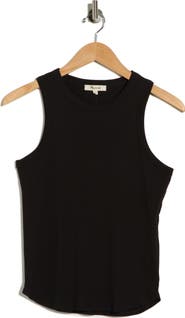 Madewell Ribbed Stretch Cotton Cutaway Tank