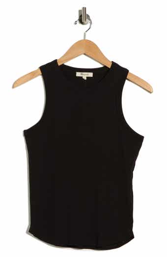 Madewell Ribbed Stretch Cotton Cutaway Tank