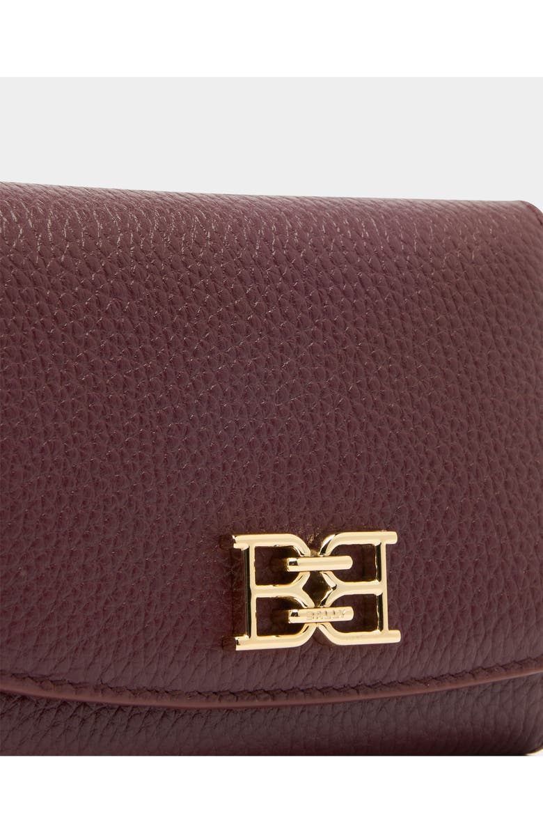 Bally Wallet in Dark Bordeaux Grained Leather, Alternate, color, 